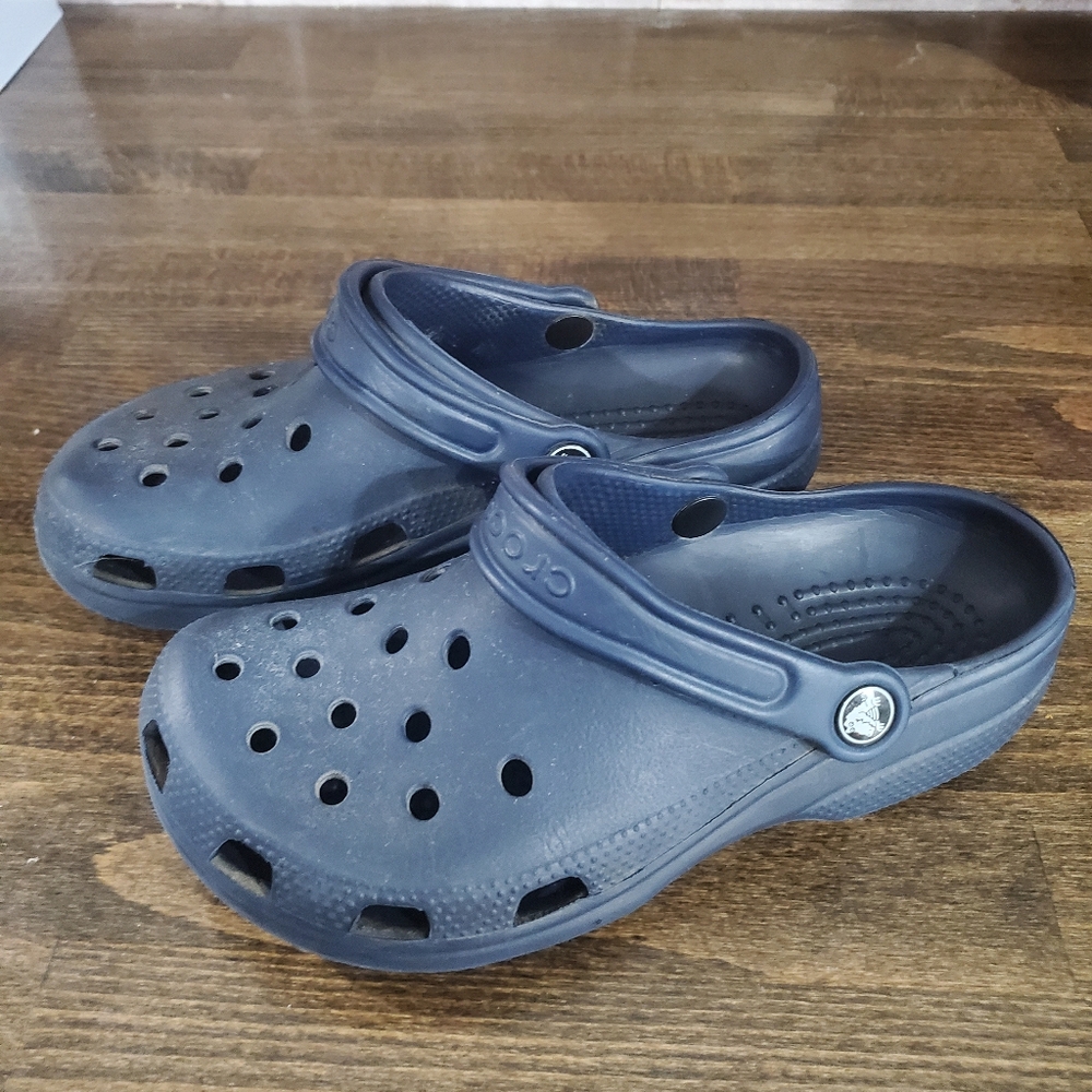 Navy Crocs